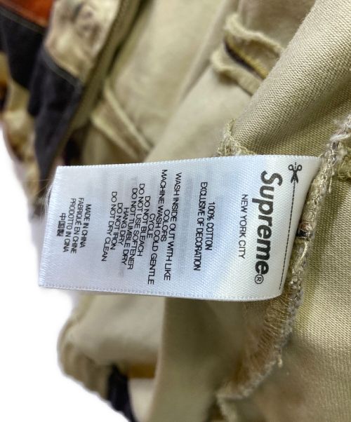 SUPREME（シュプリーム）SUPREME (シュプリーム) Mark Leckey Hardcore Patchwork Harrington Jacket ベージュ サイズ:Mの古着・服飾アイテム