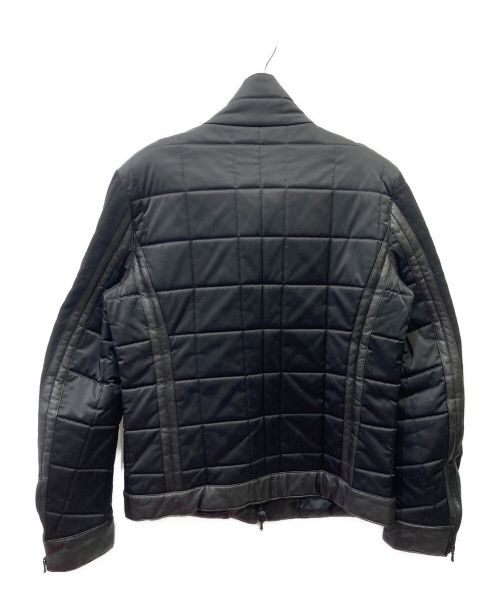 AKM（エーケーエム）AKM (エーケーエム) ウールレザーコンビジャケット ブラック サイズ:50の古着・服飾アイテム