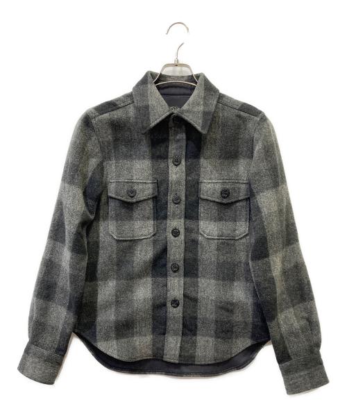 Rags McGREGOR（ラグスマックレガー）Rags McGREGOR (ラグスマックレガー) CPOジャケット グレー×ブラック サイズ:Sの古着・服飾アイテム