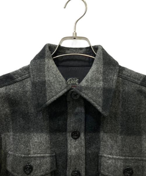 Rags McGREGOR（ラグスマックレガー）Rags McGREGOR (ラグスマックレガー) CPOジャケット グレー×ブラック サイズ:Sの古着・服飾アイテム