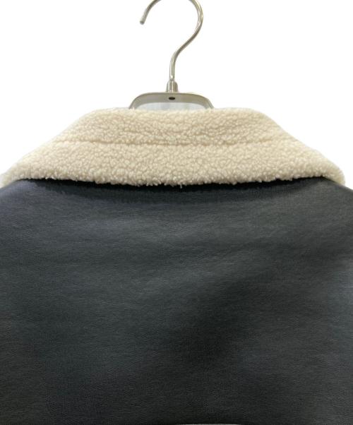 Fano Studios（ファノ ストゥディオズ）Fano Studios (ファノ ストゥディオズ) フェイクレザー ムートンジャケット ブラック サイズ:Sの古着・服飾アイテム