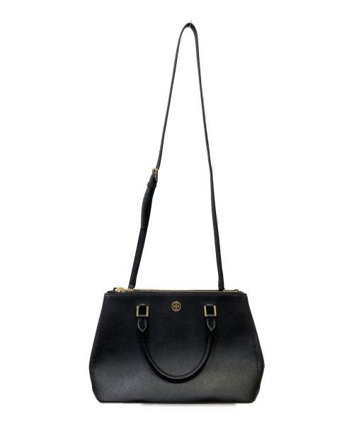 TORY BURCH（トリーバーチ）TORY BURCH (トリーバーチ) 2WAYバッグ ブラックの古着・服飾アイテム