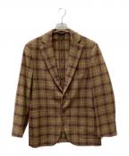 Belvestベルヴェスト）の古着「3Bチェックジャケット」｜ブラウン