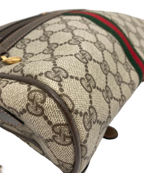 GUCCI（グッチ）GUCCI (グッチ) オールドグッチ シェリーライン　ショルダーバッグ ブラウンの古着・服飾アイテム