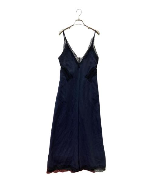 PRANK PROJECT（プランクプロジェクト）PRANK PROJECT (プランクプロジェクト) トリムレースオールインワン ネイビー サイズ:36の古着・服飾アイテム