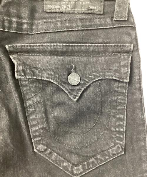 TRUE RELIGION（トゥルー レリジョン）TRUE RELIGION (トゥルー レリジョン) ストレートデニムパンツ ブラック サイズ:29の古着・服飾アイテム