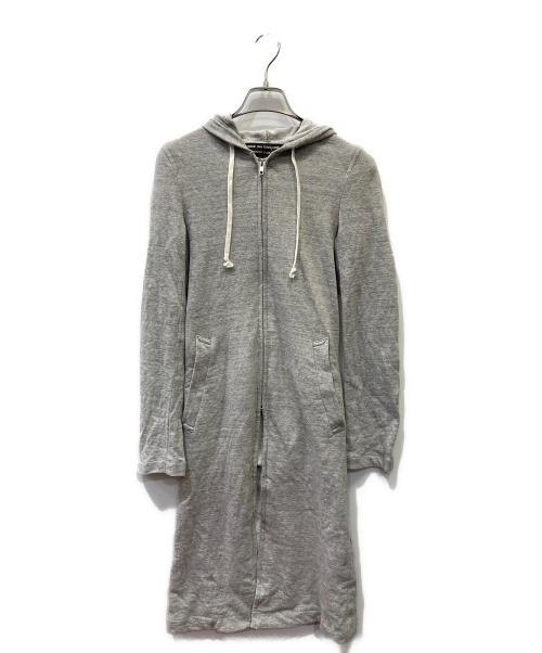 COMME des GARCONS HOMME PLUS（コムデギャルソンオムプリュス）COMME des GARCONS HOMME PLUS (コムデギャルソンオムプリュス) バッグスタッズジップパーカー グレー サイズ:XSの古着・服飾アイテム