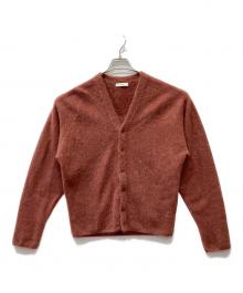 ATON（エイトン）の古着「ニットカーディガン」｜ボルドー