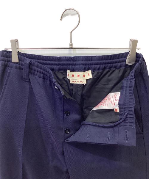 MARNI（マルニ）MARNI (マルニ) Virgin Wool Twill Trousers/ウールパンツ ネイビー サイズ:46の古着・服飾アイテム