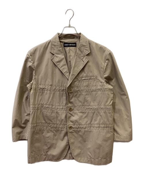 ISSEY MIYAKE（イッセイミヤケ）ISSEY MIYAKE (イッセイミヤケ) 3Bジャケット ベージュ サイズ:2の古着・服飾アイテム