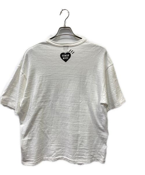 HUMAN MADE（ヒューマンメイド）HUMAN MADE (ヒューマンメイド) フェイスロゴTシャツ ホワイト サイズ:2XLの古着・服飾アイテム