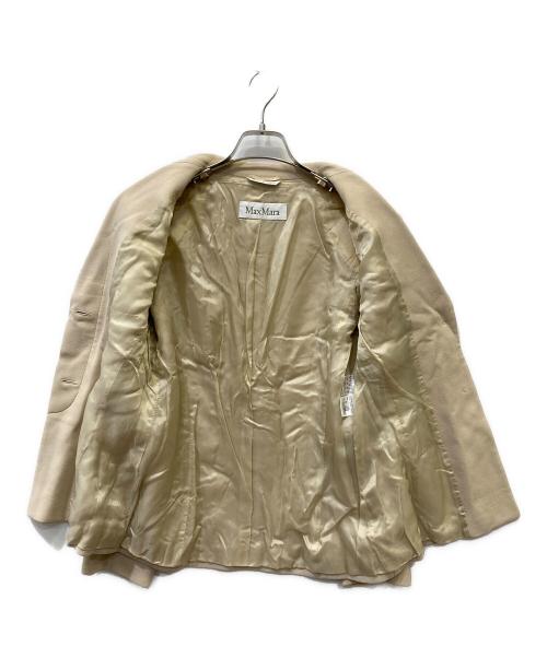 MaxMara（マックスマーラ）MaxMara (マックスマーラ) ジャケット ベージュ サイズ:40の古着・服飾アイテム