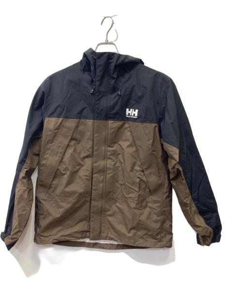 HELLY HANSEN（ヘリーハンセン）HELLY HANSEN (ヘリーハンセン) スカンザライトジャケット ブラウン×ブラック サイズ:Mの古着・服飾アイテム