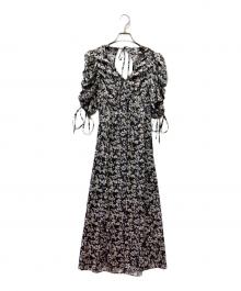 Lily Brown（リリーブラウン）の古着「フローラルプリントワンピース」｜グレー