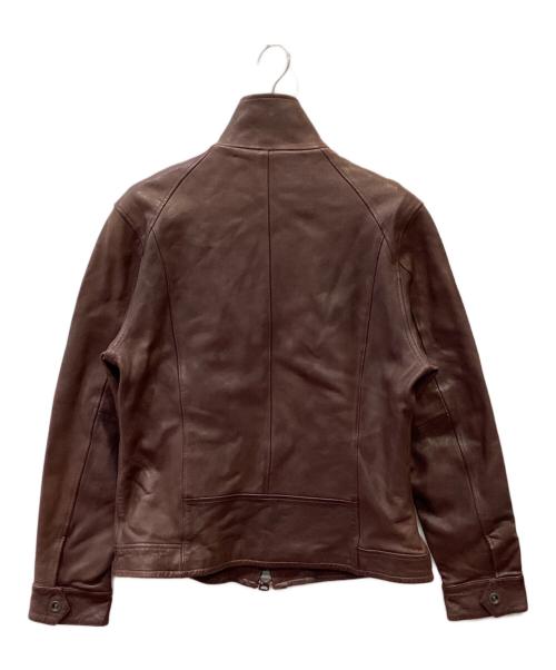 AVIREX（アヴィレックス）AVIREX (アヴィレックス) シングルライダースジャケット ブラウン サイズ:XL 未使用品の古着・服飾アイテム