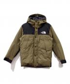 THE NORTH FACEザ ノース フェイス）の古着「マウンテンダウンジャケット」｜カーキ×ブラック