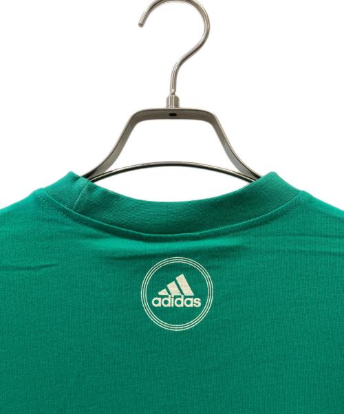 adidas（アディダス）adidas (アディダス) 90s adidas プリント半袖カットソー グリーン サイズ:SIZE M 未使用品の古着・服飾アイテム