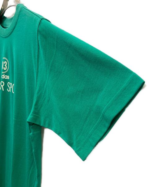 adidas（アディダス）adidas (アディダス) 90s adidas プリント半袖カットソー グリーン サイズ:SIZE M 未使用品の古着・服飾アイテム