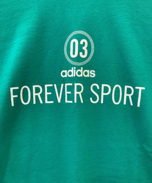 adidas（アディダス）adidas (アディダス) 90s adidas プリント半袖カットソー グリーン サイズ:SIZE M 未使用品の古着・服飾アイテム