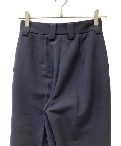 PRADA（プラダ）PRADA (プラダ) モヘア×バージンウール センタープレス フレアパンツ ネイビー サイズ:36の古着・服飾アイテム