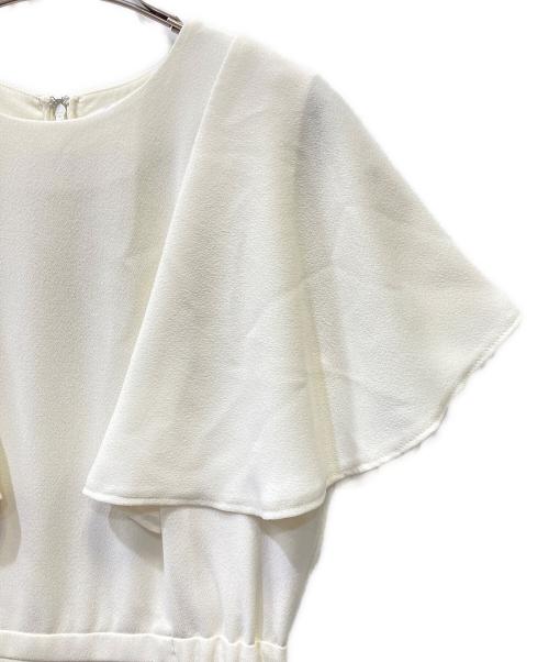 Snidel（スナイデル）Snidel (スナイデル) ジョーゼットミニフレアワンピース ホワイト サイズ:Sの古着・服飾アイテム