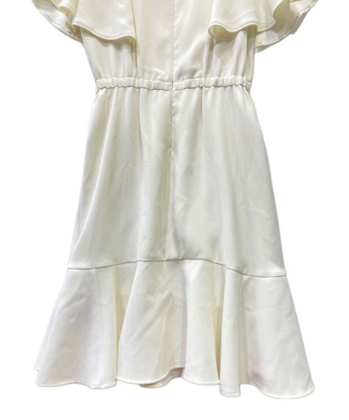 Snidel（スナイデル）Snidel (スナイデル) ジョーゼットミニフレアワンピース ホワイト サイズ:Sの古着・服飾アイテム