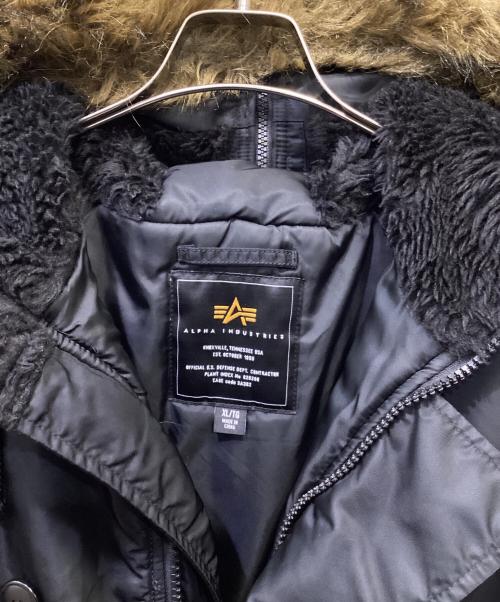 ALPHA INDUSTRIES（アルファインダストリーズ）ALPHA INDUSTRIES (アルファインダストリーズ) N-2Bフライトジャケット ブラック サイズ:XLの古着・服飾アイテム