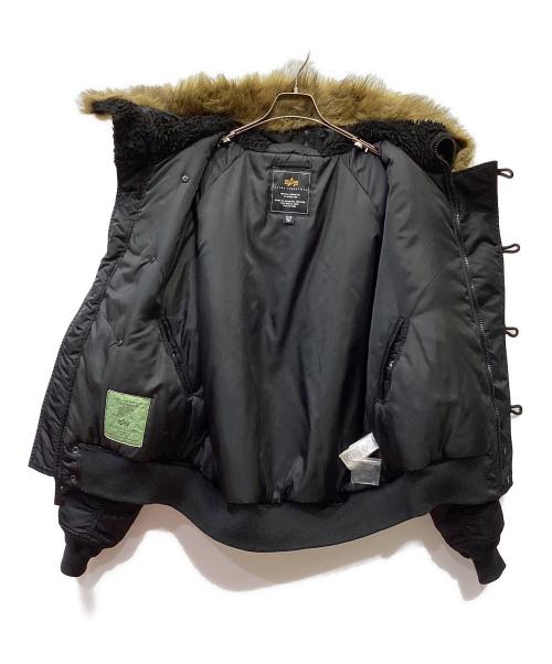 ALPHA INDUSTRIES（アルファインダストリーズ）ALPHA INDUSTRIES (アルファインダストリーズ) N-2Bフライトジャケット ブラック サイズ:XLの古着・服飾アイテム