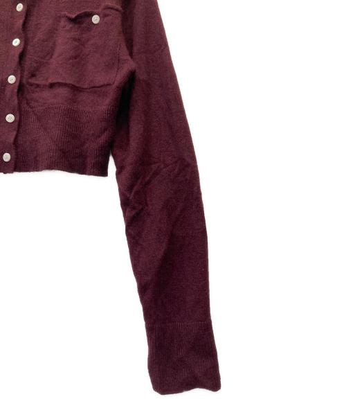 COCODEAL（ココディール）COCODEAL (ココディール) ニットショートカーディガン ボルドー サイズ:2の古着・服飾アイテム