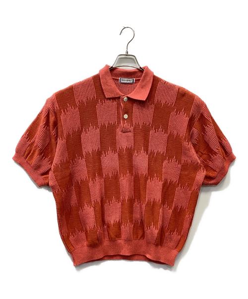 Yves Saint Laurent（イヴサンローラン）Yves Saint Laurent (イヴサンローラン) ニットポロシャツ レッド サイズ:-の古着・服飾アイテム