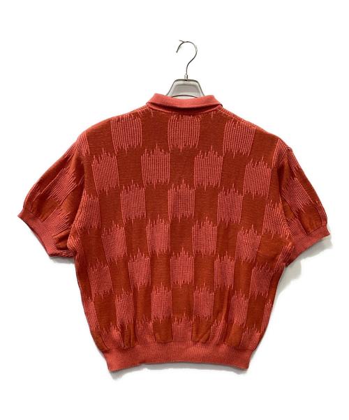 Yves Saint Laurent（イヴサンローラン）Yves Saint Laurent (イヴサンローラン) ニットポロシャツ レッド サイズ:-の古着・服飾アイテム