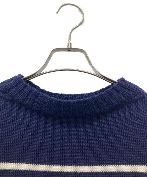 GUERNSEY WOOLLENS（ガンジーウーレンズ）GUERNSEY WOOLLENS (ガンジーウーレンズ) ニット ネイビー サイズ:36の古着・服飾アイテム