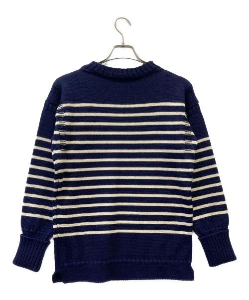 GUERNSEY WOOLLENS（ガンジーウーレンズ）GUERNSEY WOOLLENS (ガンジーウーレンズ) ニット ネイビー サイズ:36の古着・服飾アイテム