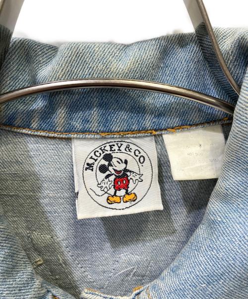 MICKEY&CO（ミッキー アンド コー）MICKEY&CO (ミッキー アンド コー) Vintage MICKEY デニムジャケット アイスブルー サイズ:不明の古着・服飾アイテム