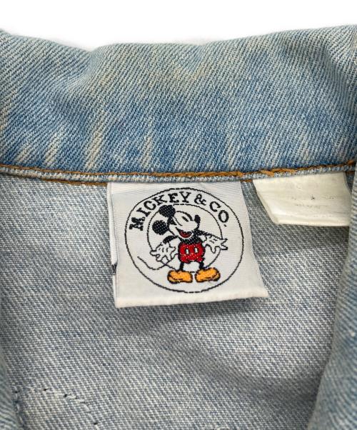 MICKEY&CO（ミッキー アンド コー）MICKEY&CO (ミッキー アンド コー) Vintage MICKEY デニムジャケット アイスブルー サイズ:不明の古着・服飾アイテム