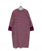 harrissハリス）の古着「ボーダーワンピース」｜パープル