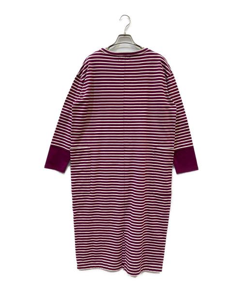 harriss（ハリス）harriss (ハリス) ボーダーワンピース パープル サイズ:３６ 未使用品の古着・服飾アイテム