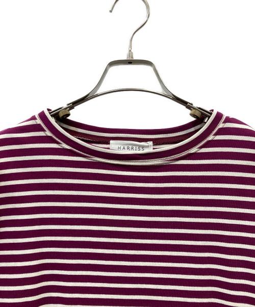 harriss（ハリス）harriss (ハリス) ボーダーワンピース パープル サイズ:３６ 未使用品の古着・服飾アイテム