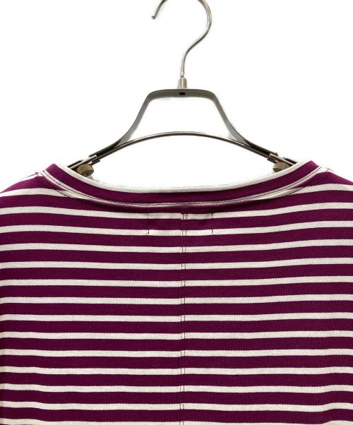 harriss（ハリス）harriss (ハリス) ボーダーワンピース パープル サイズ:３６ 未使用品の古着・服飾アイテム