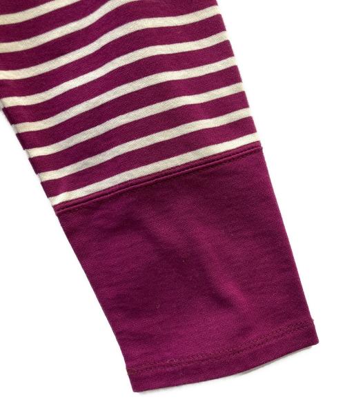 harriss（ハリス）harriss (ハリス) ボーダーワンピース パープル サイズ:３６ 未使用品の古着・服飾アイテム