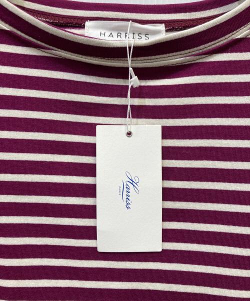 harriss（ハリス）harriss (ハリス) ボーダーワンピース パープル サイズ:３６ 未使用品の古着・服飾アイテム
