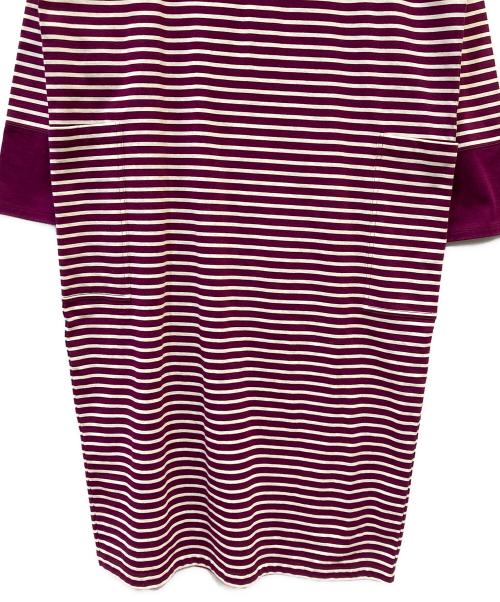 harriss（ハリス）harriss (ハリス) ボーダーワンピース パープル サイズ:３６ 未使用品の古着・服飾アイテム