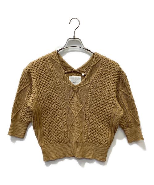 The Virgnia（ザ ヴァージニア）The Virgnia (ザ ヴァージニア) Vネックニット ブラウン サイズ:900 未使用品の古着・服飾アイテム
