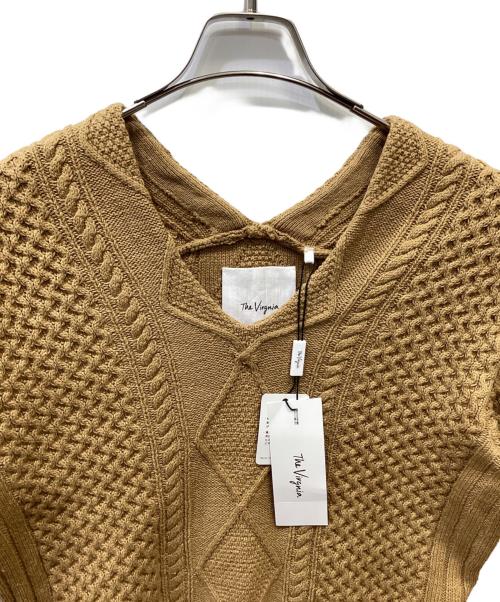 The Virgnia（ザ ヴァージニア）The Virgnia (ザ ヴァージニア) Vネックニット ブラウン サイズ:900 未使用品の古着・服飾アイテム