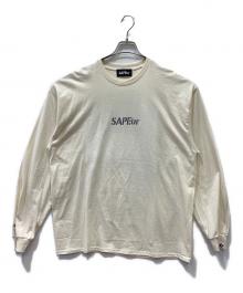 SAPEur（サプール）の古着「ロングスリーブカットソー」｜アイボリー