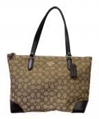 COACHコーチ）の古着「シグネチャー トートバッグ」｜ブラウン