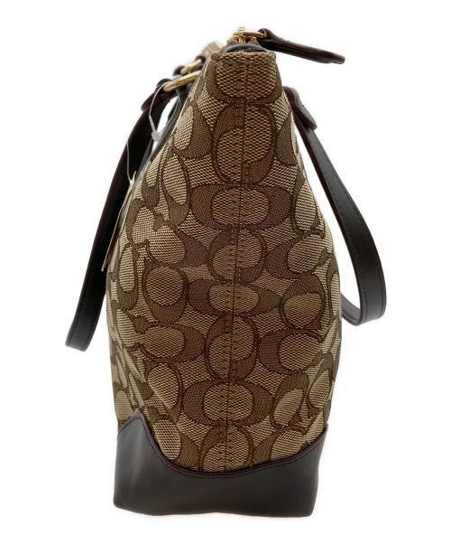 COACH（コーチ）COACH (コーチ) シグネチャー トートバッグ ブラウンの古着・服飾アイテム
