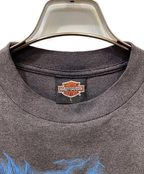 HARLEY-DAVIDSON（ハーレーダビッドソン）HARLEY-DAVIDSON (ハーレーダビッドソン) 半袖プリントTシャツ グレー サイズ:Lの古着・服飾アイテム