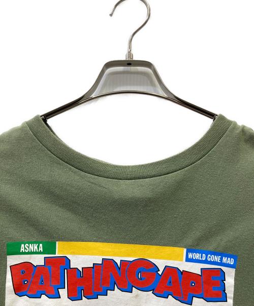 A BATHING APE（アベイシングエイプ）A BATHING APE (アベイシングエイプ) 半袖Tシャツ グリーン サイズ:XLの古着・服飾アイテム