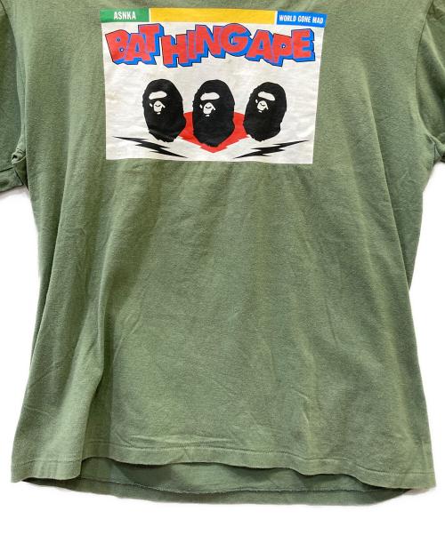 A BATHING APE（アベイシングエイプ）A BATHING APE (アベイシングエイプ) 半袖Tシャツ グリーン サイズ:XLの古着・服飾アイテム